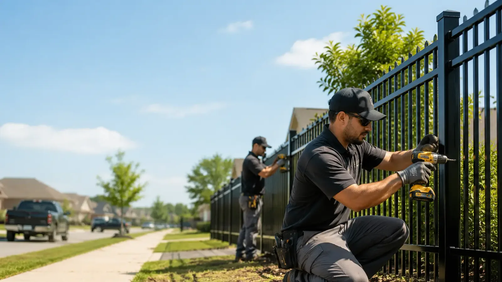 Metal Fence Installation in Pledger, TX